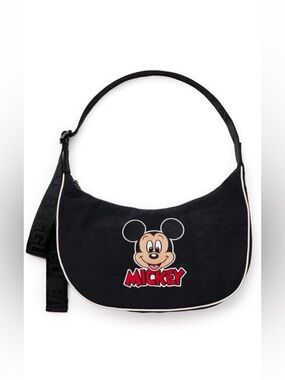 BAGGU Medium Crescent Bag - Mickey Mouse Embroiled - NWT